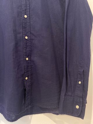 Camisa lino azul marino Álvaro Moreno Talla 39