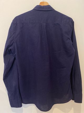 Camisa lino azul marino Álvaro Moreno Talla 39