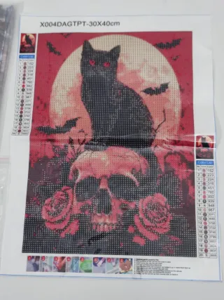 Kit Pintura Diamante Gato 30x40cm