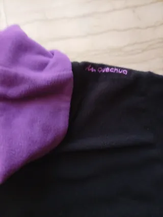 Maglia termica pile Decathlon doppio collo