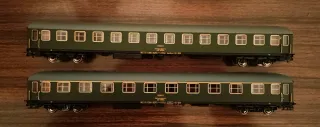 2 Vagones de tren escala H0 1/87