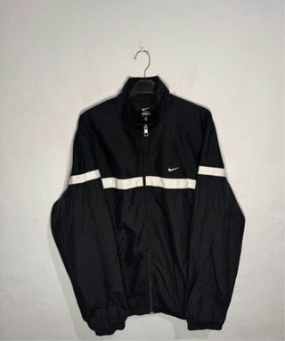 Chaqueta Cortavientos Nike Vintage Negra