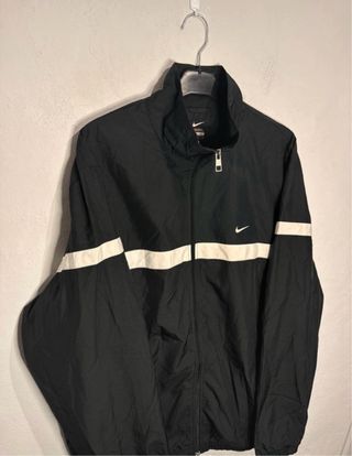 Chaqueta Cortavientos Nike Vintage Negra
