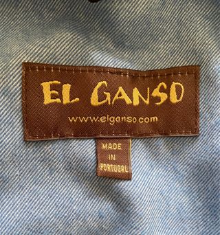 Chaquetón parca El Ganso marron e interior azul