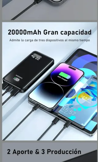 Batteria esterna senza apertura 20000mAh Design leggero!!