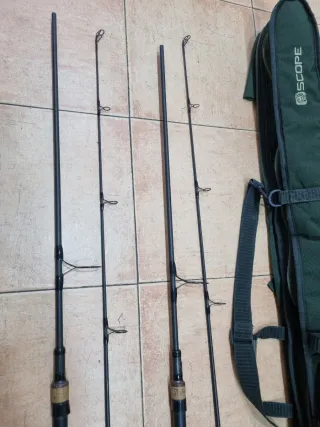 Cañas carpfishing Nash Scope 3lb Full Cork + Funda