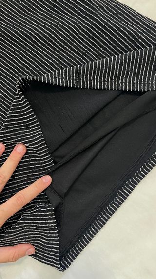 Vestido de Nochevieja, asimétrico negro y plateado