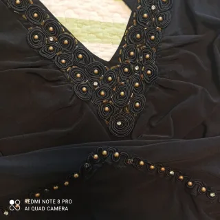 Vestido midi fiesta elástico negro