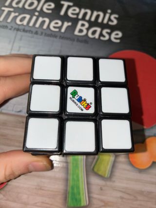 Base Entrenador Ping Pong + 2 Raquetas + 3 Bolas