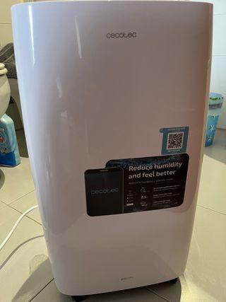 Deshumidificador Cecotec Blanco y Turquesa