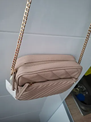 Bolso bandolera beige