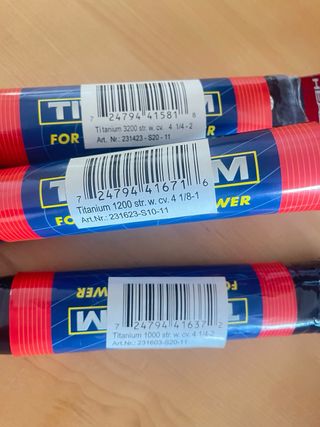 Lote 3 Raquetas HEAD Titanium Nuevas