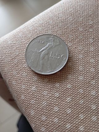 Moneta 50 lire del 1956 di collezione