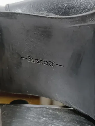 Botines Bershka negros tacón plataforma