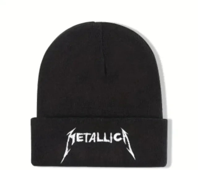 Gorro Metallica Negro con Logo Blanco