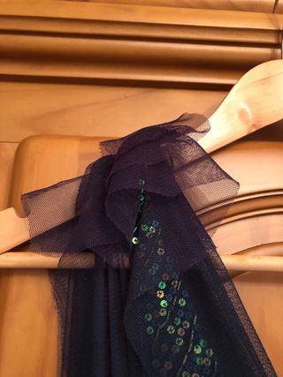 Vestido Fiesta T38 El Corte Inglés Verde Tul