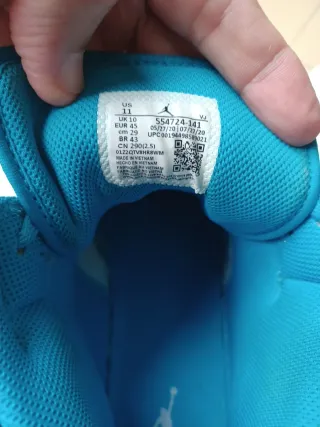 Zapatillas Jordan Altas Blancas y Azules