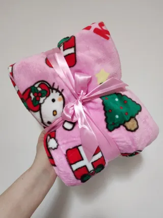 Coperta Hello Kitty Natale Fleece Rosa
