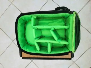 Zaino porta fotocamera interno verde