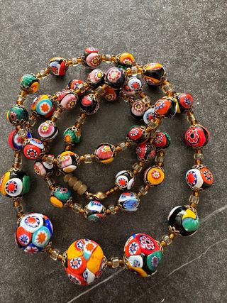 Collana Murrine Millefiori Vintage