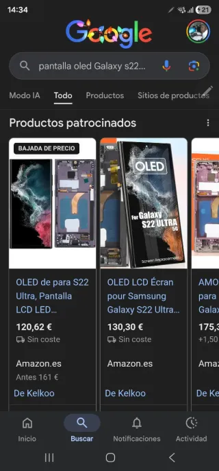 Schermo Samsung Galaxy S22 Ultra