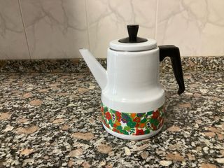 Jarra Tetera de porcelana motivos florales