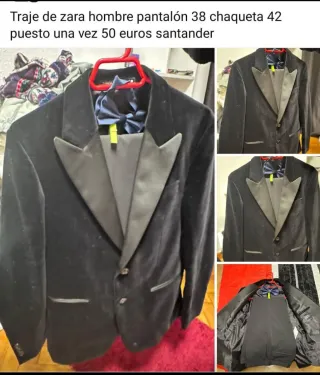 Traje Zara Hombre Negro Talla M