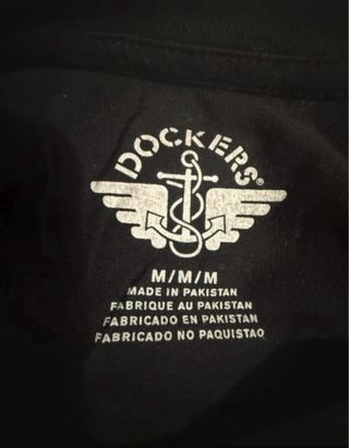 Camiseta Dockers Negra Talla M