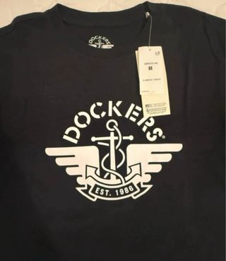 Camiseta Dockers Negra Talla M
