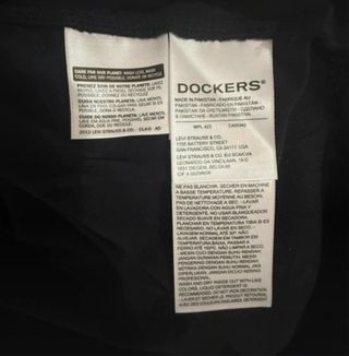 Camiseta Dockers Negra Talla M