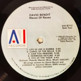 Vinilo David Benoit Waves of Raves Jazz