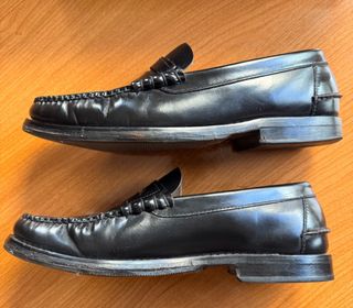 Mocasines negros de piel