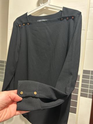 Camisa Zara Negra Talla S