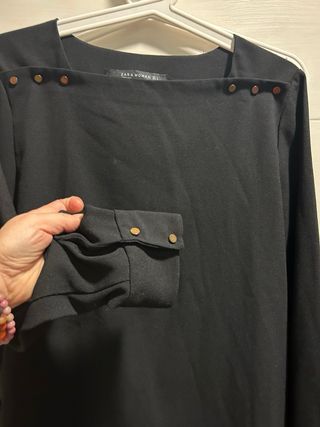 Camisa Zara Negra Talla S
