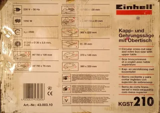 Sierra Ingletar Einhell KGST 210 1050W