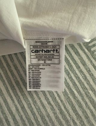 Camiseta Carhartt Blanca Talla M