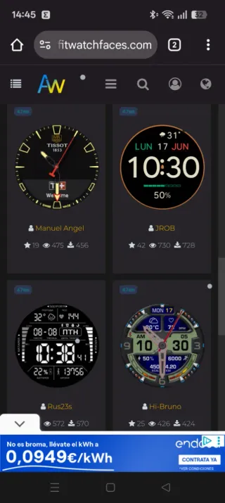 Reloj  muy divertido  Marrón y Plateado