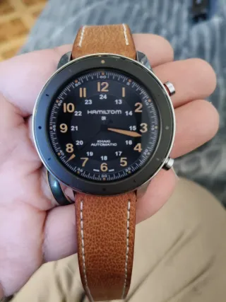 Reloj  muy divertido  Marrón y Plateado