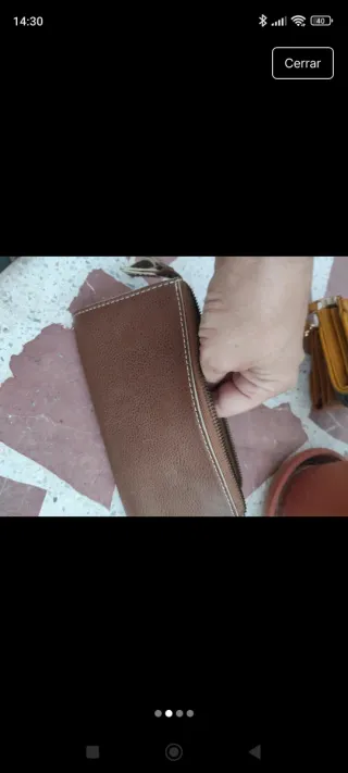 Mochila y Cartera Marrón Multicolor