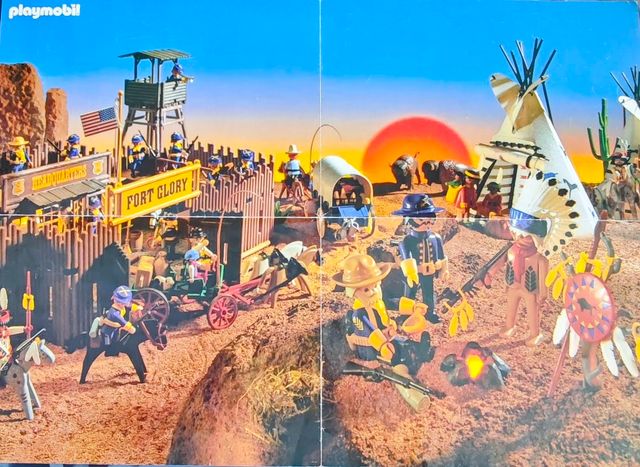 Playmobil Oeste: Cartel y Figuras