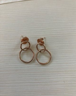 Pendientes Aristocrazy Oro Rosa Baño Plata