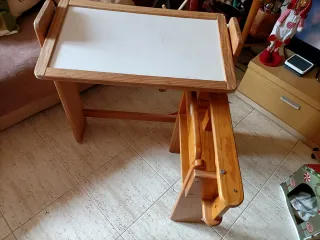 Pupitre infantil plegable madera