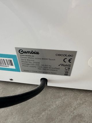 Cafetera Cecotec Power Matic-Ccino 8000 Touch