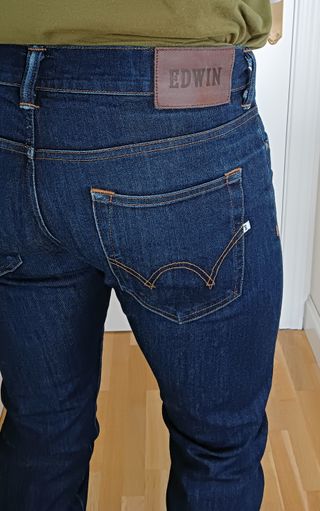 Vaqueros Edwin Slim Tapered Azul Hombre