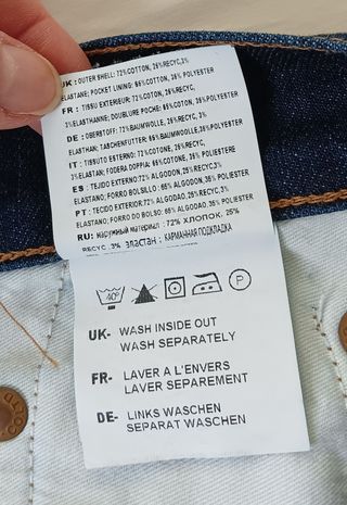 Vaqueros Edwin Slim Tapered Azul Hombre