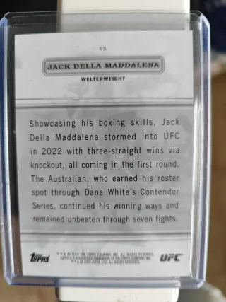 Topps UFC Jack Della Maddalena /35
