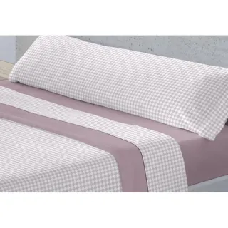 Juego de sábanas blancas y verdes 135 cama doble