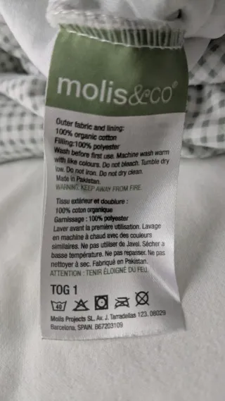 Saco dormir Molis&co piernas 3 años