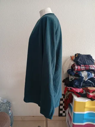 Camiseta manga larga verde azulado