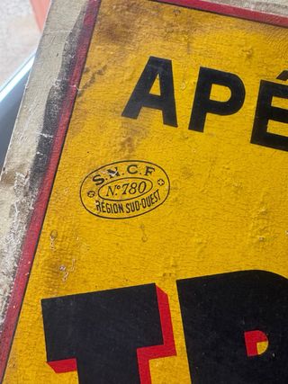 Cartel antiguo Apéritif Trilles